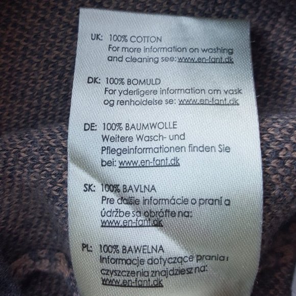 EN FANT mauve/grey cotton pants. Designer Brand. - Picture 6 of 6